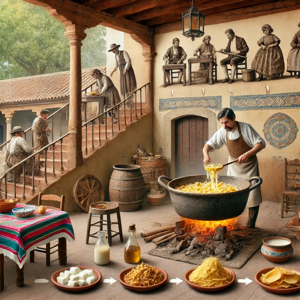 Chilaquiles después de la llegada de los Españoles
